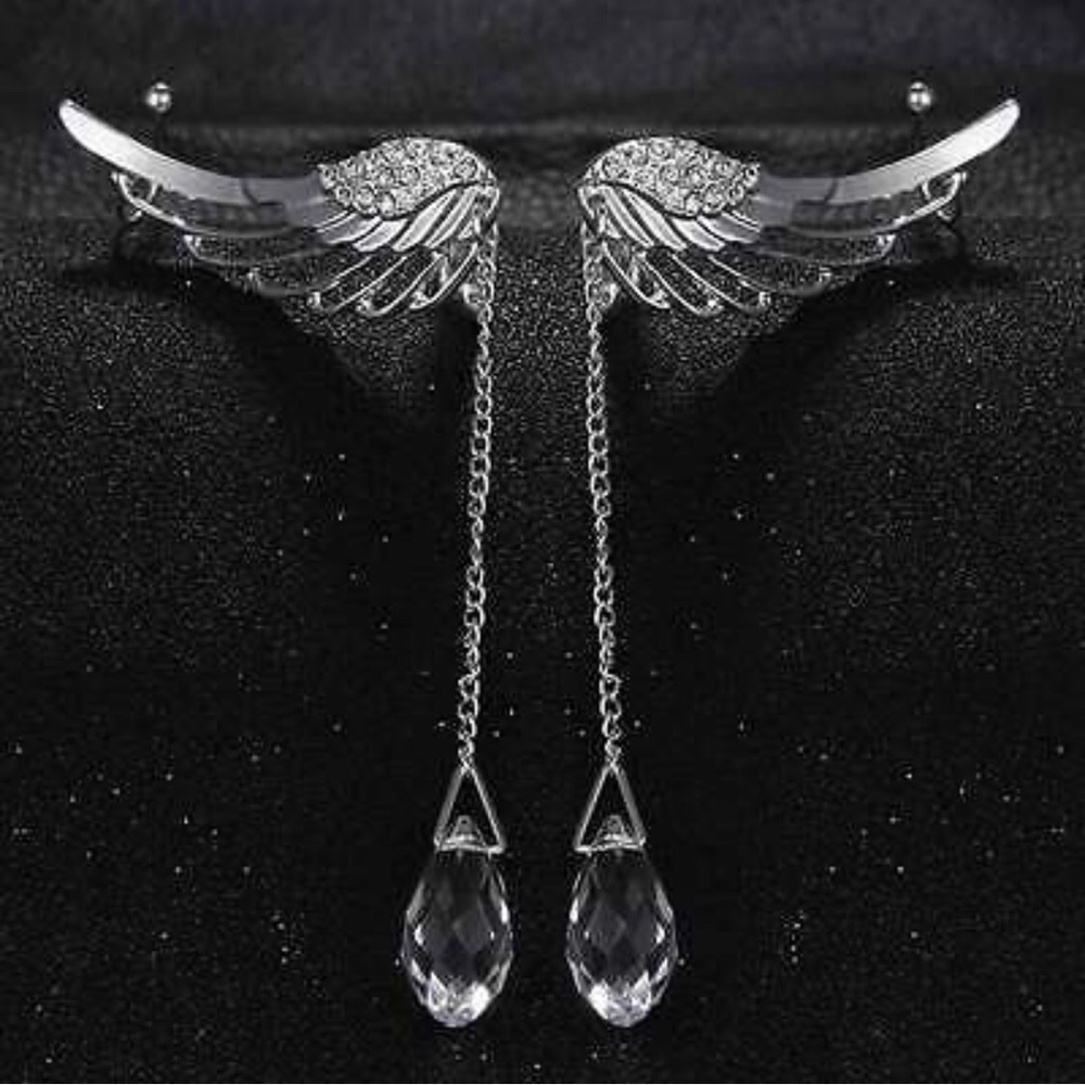 NWOT Angel Wing Crystal Drop 👼 - Picture 3 of 5